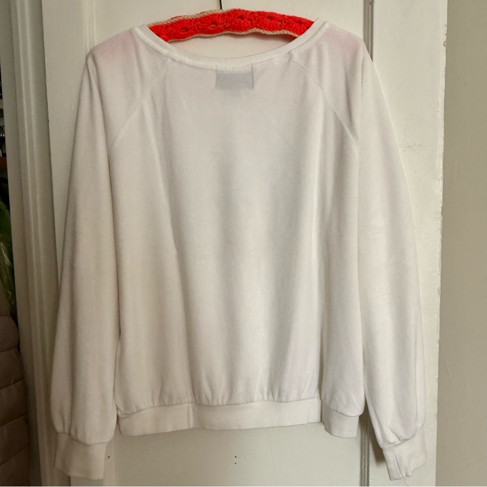 Wildfox White Label Velvet Diamond Graphic Sweater - Picture 5 of 6